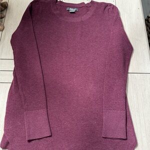 Natural Reflections Women's Crew Neck Sweater - Burgundy